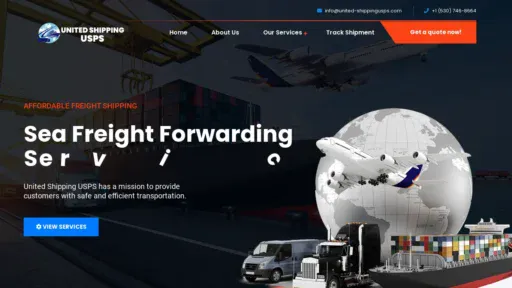 A screenshot of United-shippingusps.com