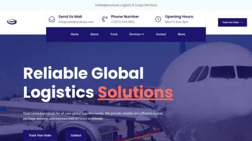 A screenshot of Unitedparcelusa.com