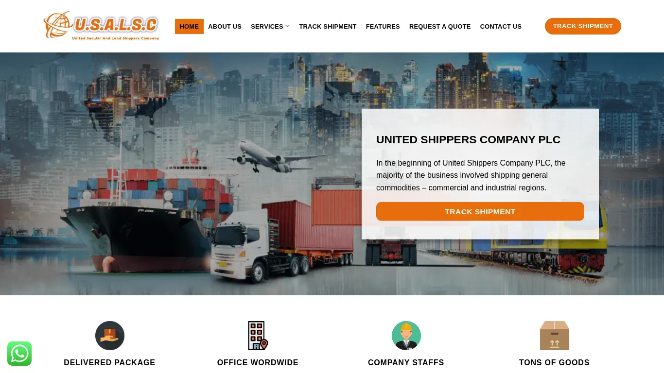 is United Shippers Company plc – Best logistics agency legit? screenshot