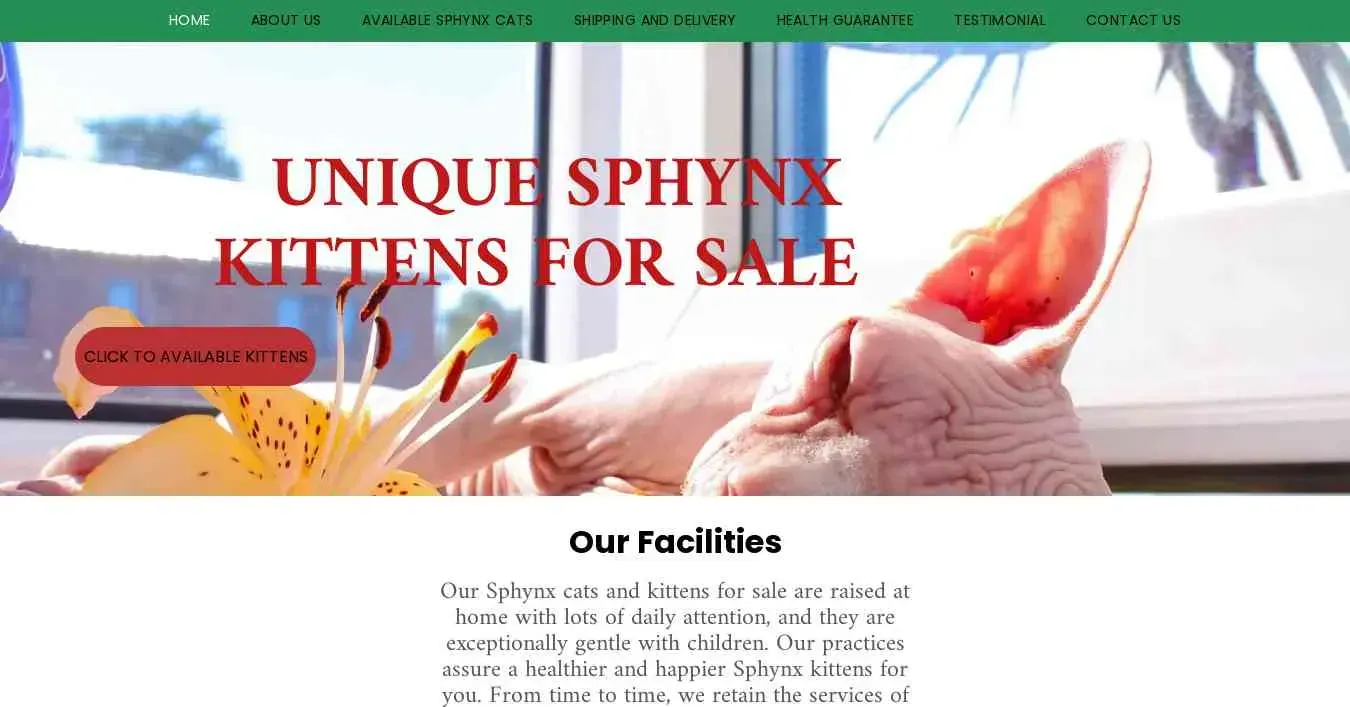 is unquesphynxkittens.com legit? screenshot