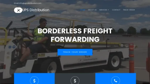 A screenshot of Upsdistributionservice.com