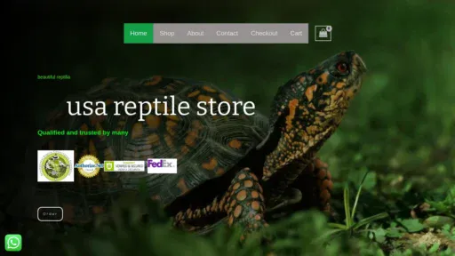 A screenshot of Usareptilestore.com