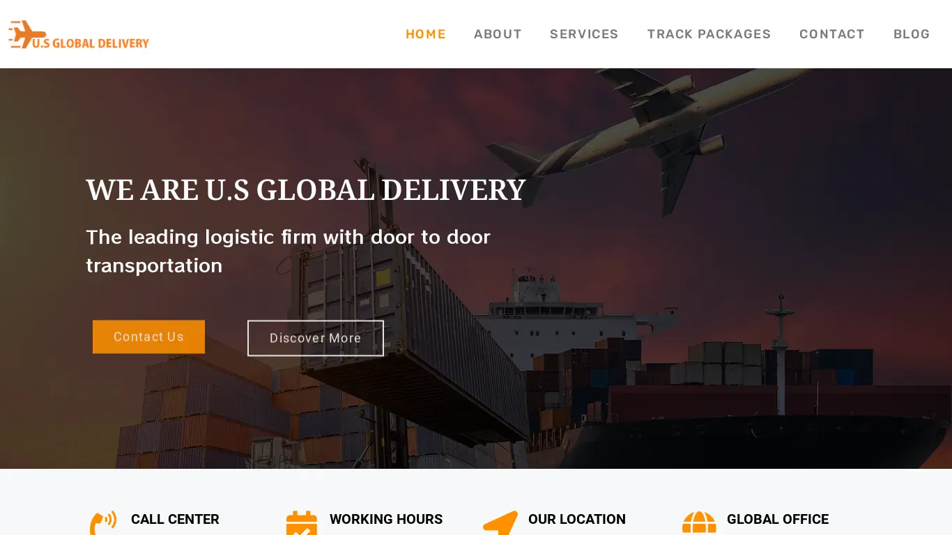 is U.S GLOBAL DELIVERY – The best courier company in the U.S legit? screenshot