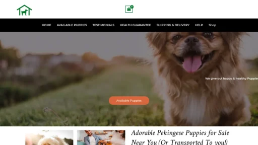 A screenshot of Velmaspekingese.com