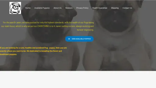 A screenshot of Villaparadisepughome.com