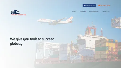 A screenshot of Vincotexpress.com