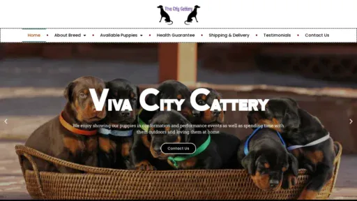 A screenshot of Vivacitycattery.com