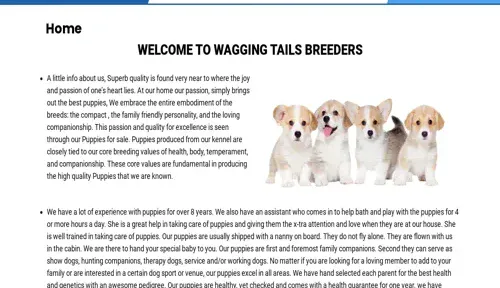 A screenshot of Genlanfamilystbernard.com