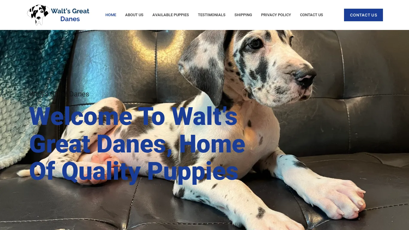 is Walt’s Great Danes – The Great Danes For Families legit? screenshot