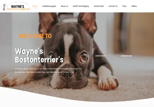 is waynesbostonterriers.com legit? screenshot