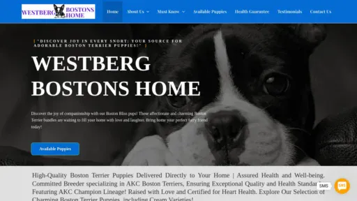 A screenshot of Westbergbostonshome.com