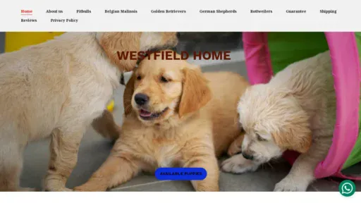 A screenshot of Westfieldhome.co.za