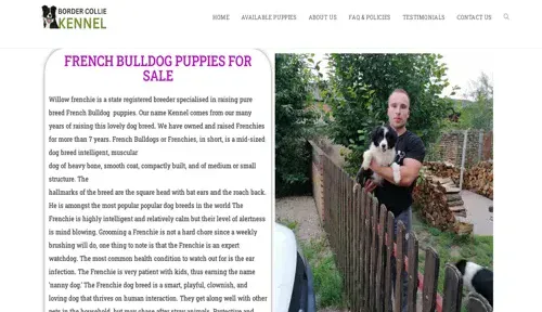A screenshot of Genlanfamilystbernard.com