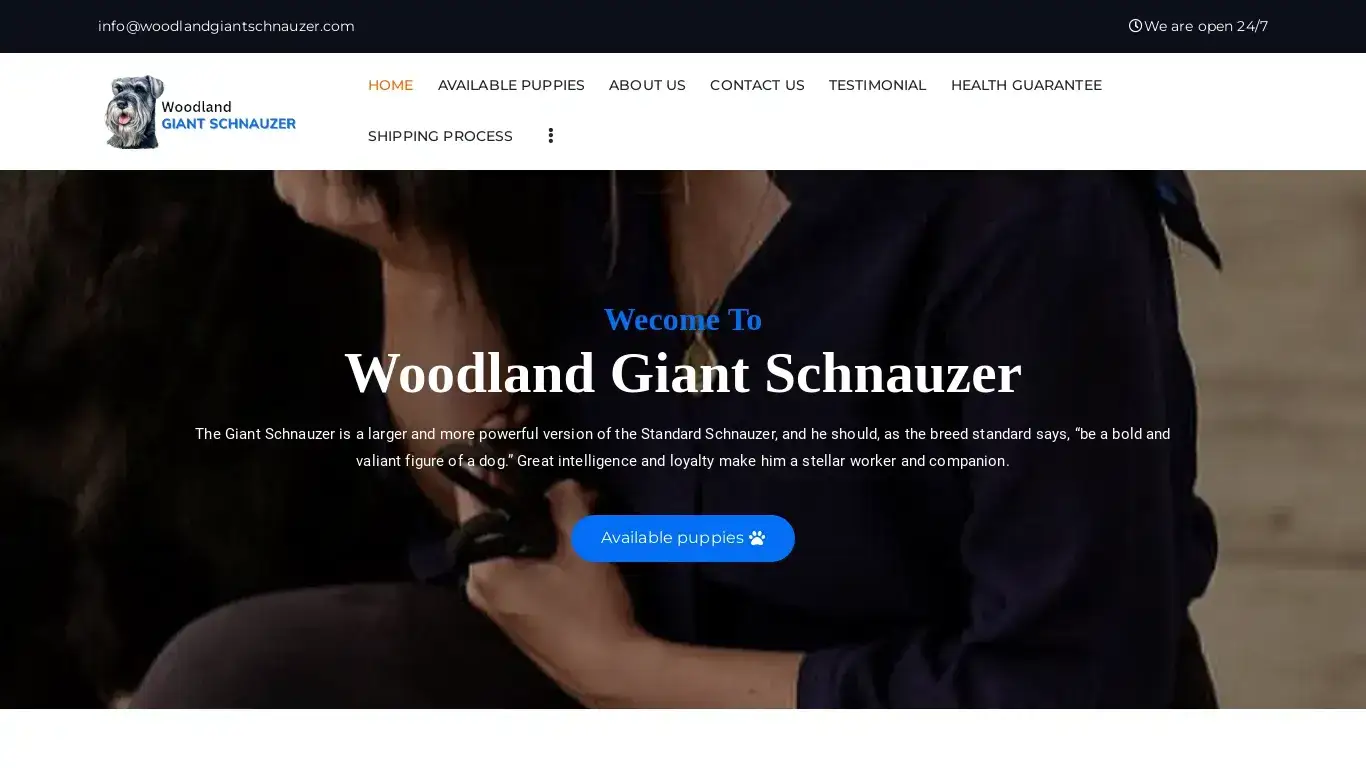 is Woodland giant schnauzer – adorable and cute giant schnauzer puppies legit? screenshot
