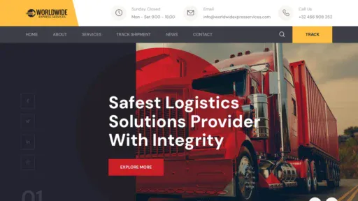 A screenshot of Worldwidexpresservices.com