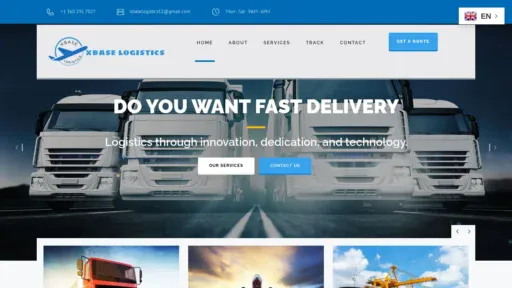 A screenshot of Xbase-logistics.com