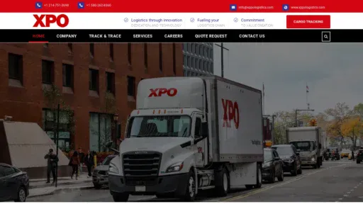 A screenshot of Xppologistics.com