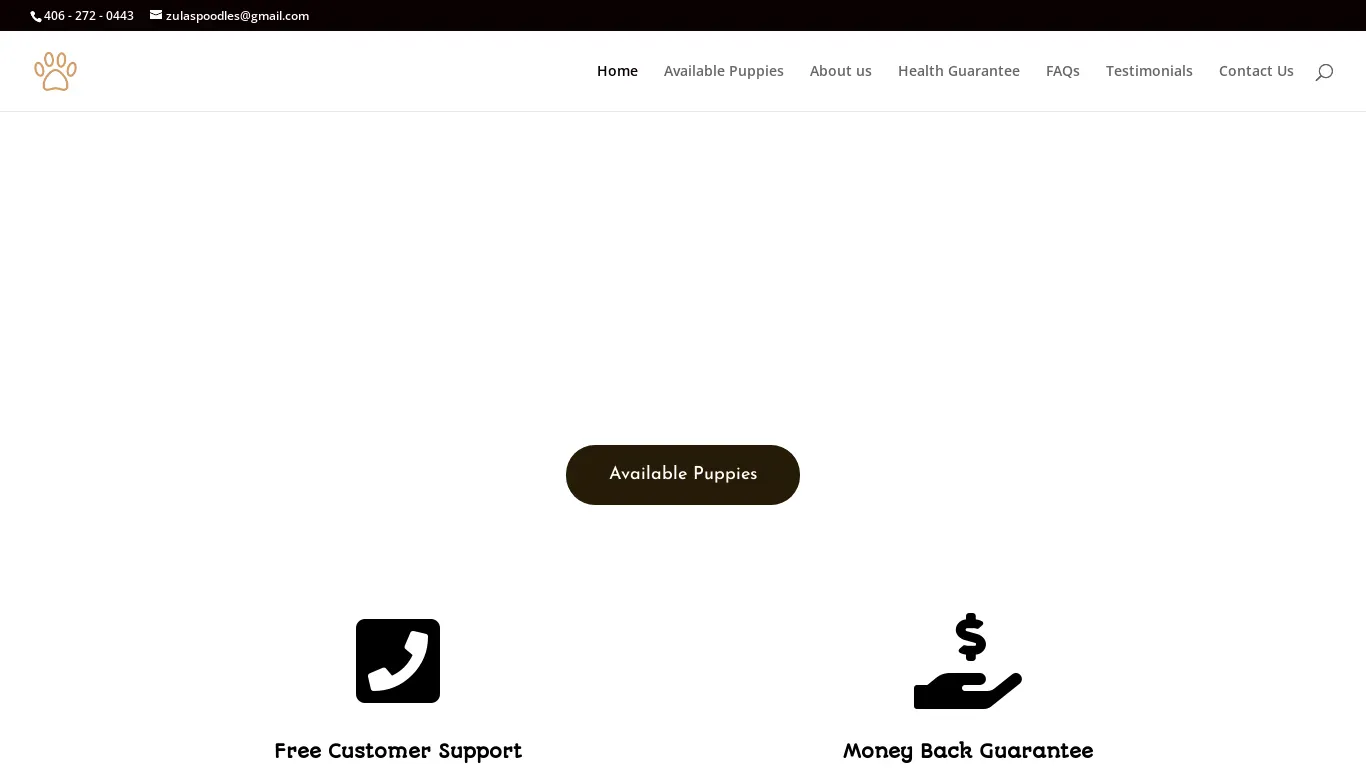 is zulaspoodles.com legit? screenshot