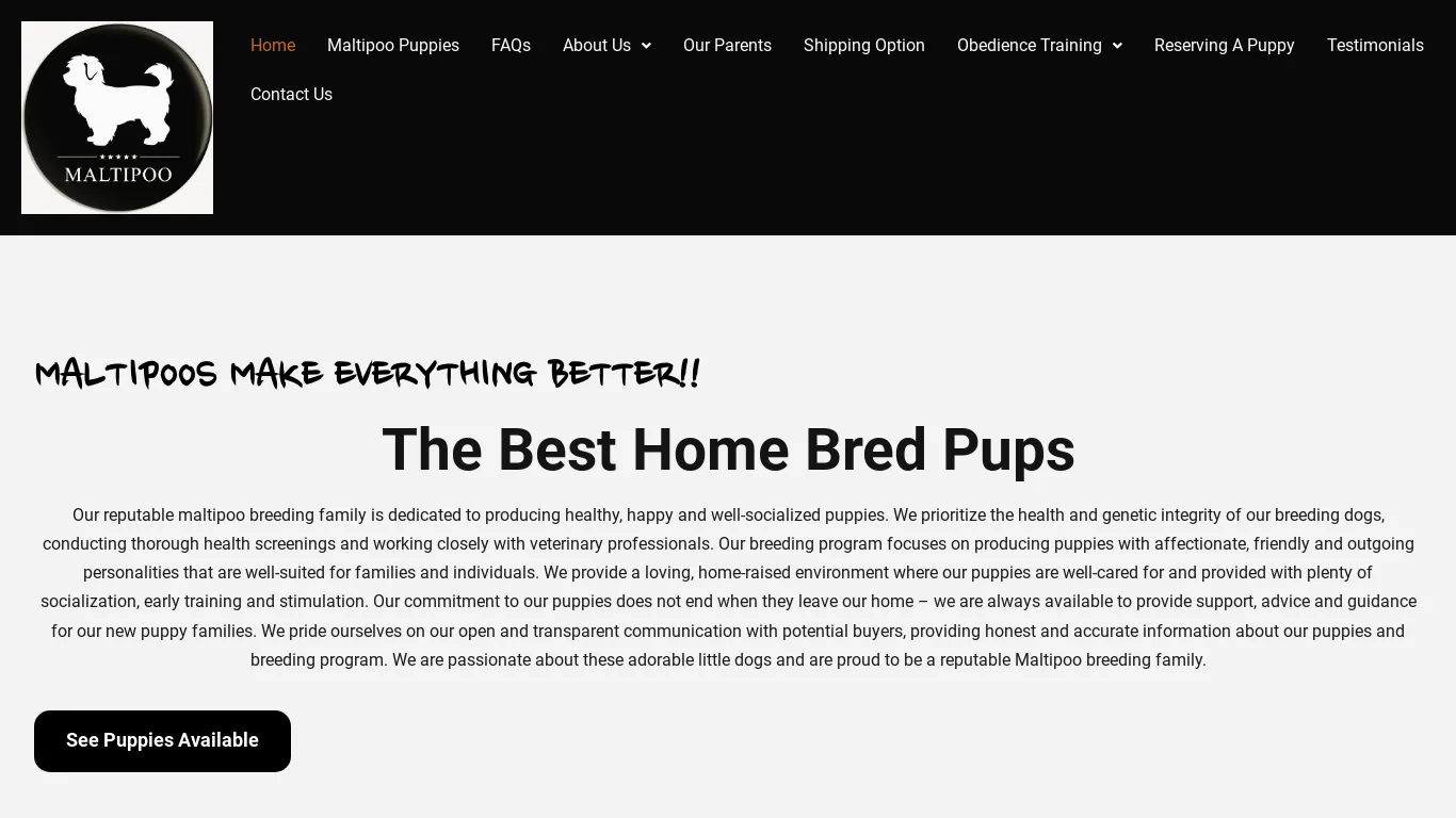 is Luks Family – Maltipoo Puppies For Sale legit? screenshot