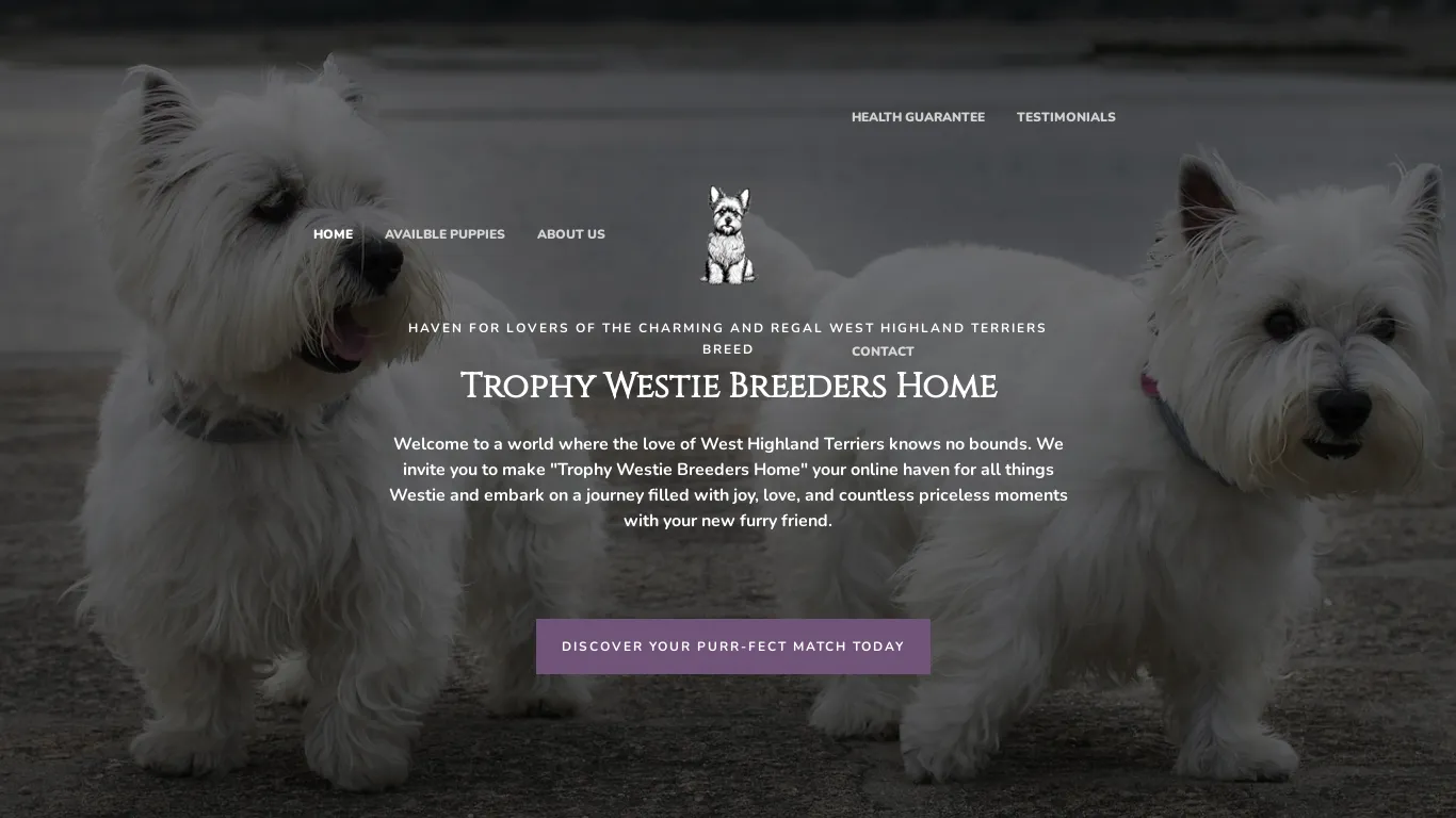 is Trophy Westie Breeders Home legit? screenshot