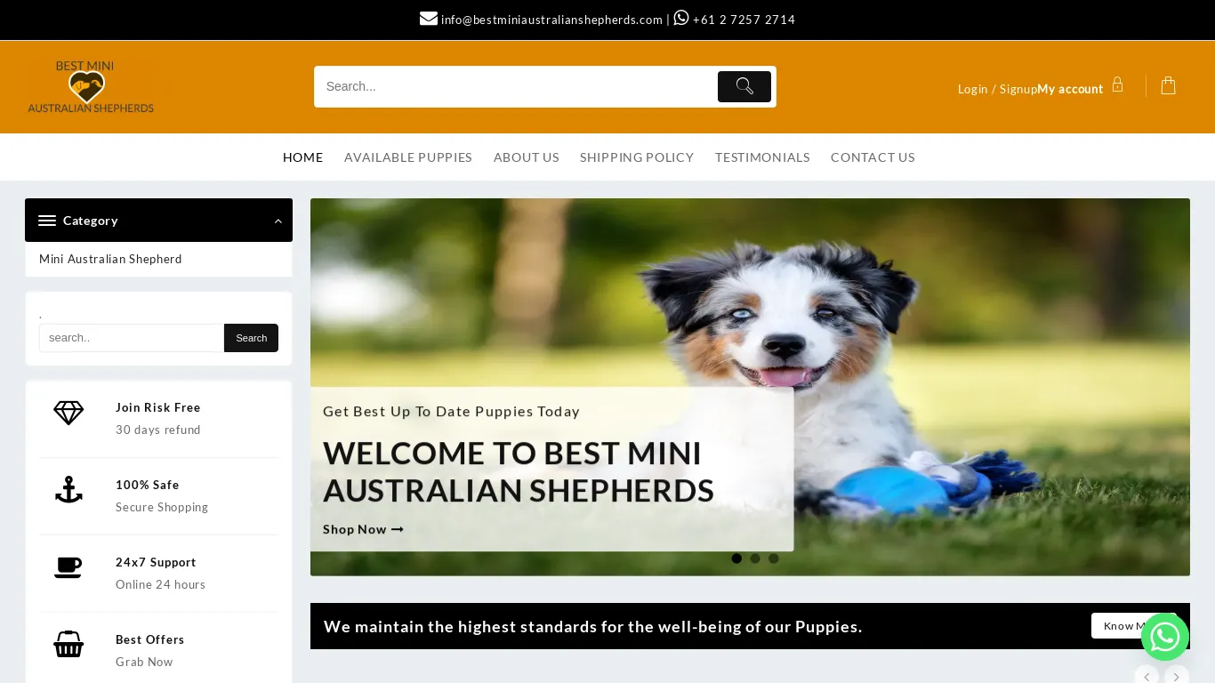 is Best Mini Australian Shepherds – Best Mini Australian Shepherd Home In Australia, With Fast & Safe Delivery legit? screenshot