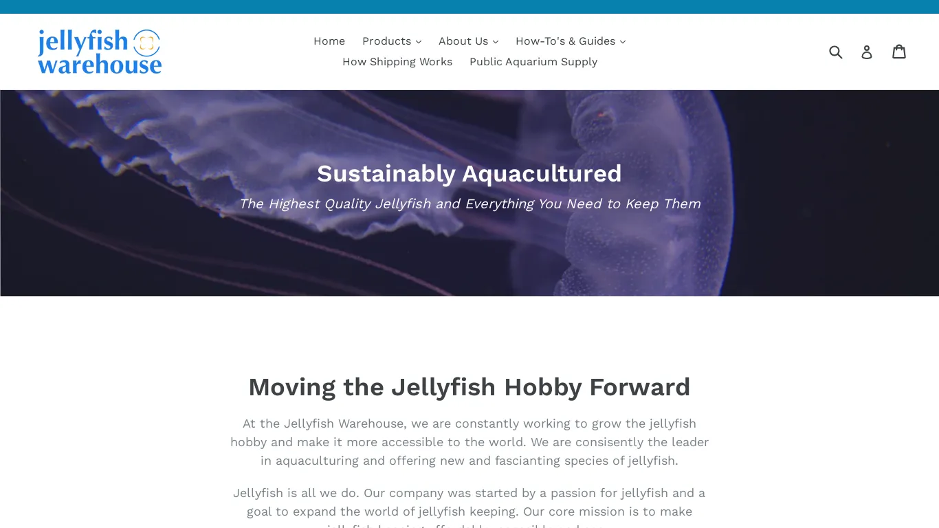 is Jellyfish Warehouse: Sustainable Captive Grown Jellyfish and Aquariums legit? screenshot