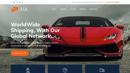 A screenshot of Acerelocationservice.com