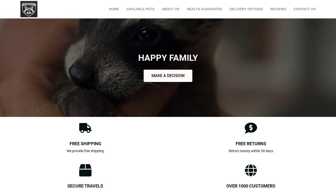 is ADORABLE BABY RACCOONS – BEST BREEDER legit? screenshot