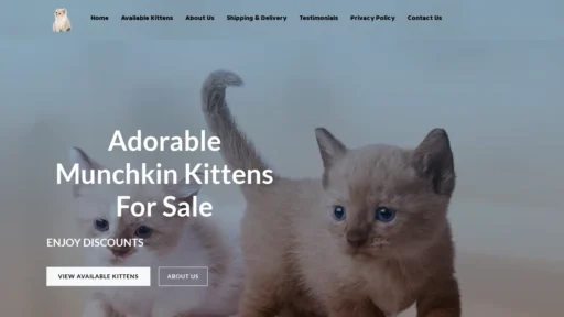 A screenshot of Adorablemunchkins.com