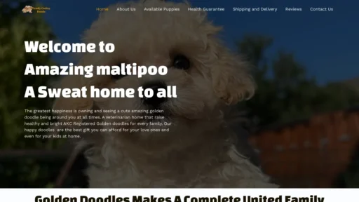 A screenshot of Amazingmaltipoo.com