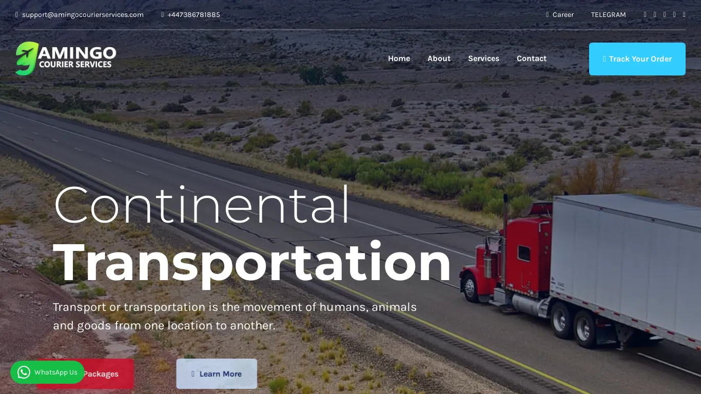 is Amingo Courier Services – Transport & Logistic legit? screenshot