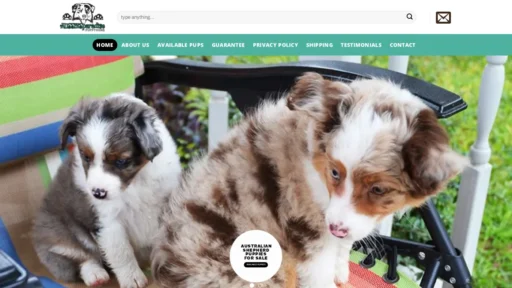 A screenshot of Aussieparadise.com