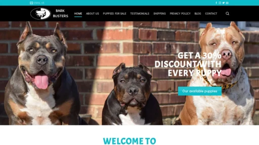 A screenshot of Barkbuster.us