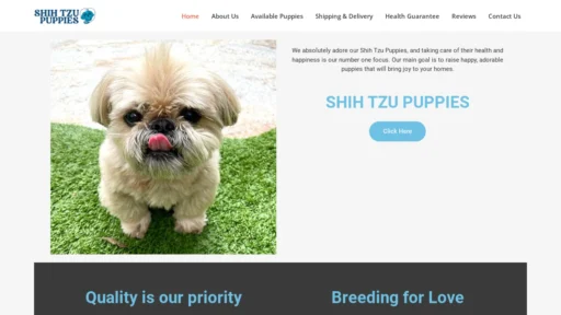 A screenshot of Bestshihtzupuppy.com