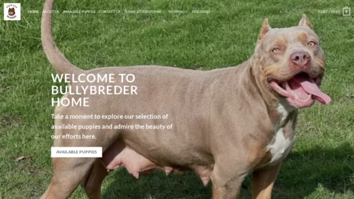 A screenshot of Bullybreder.com