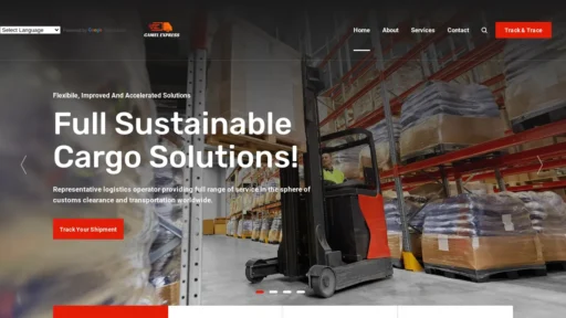 A screenshot of Camelxpressdelivery.online