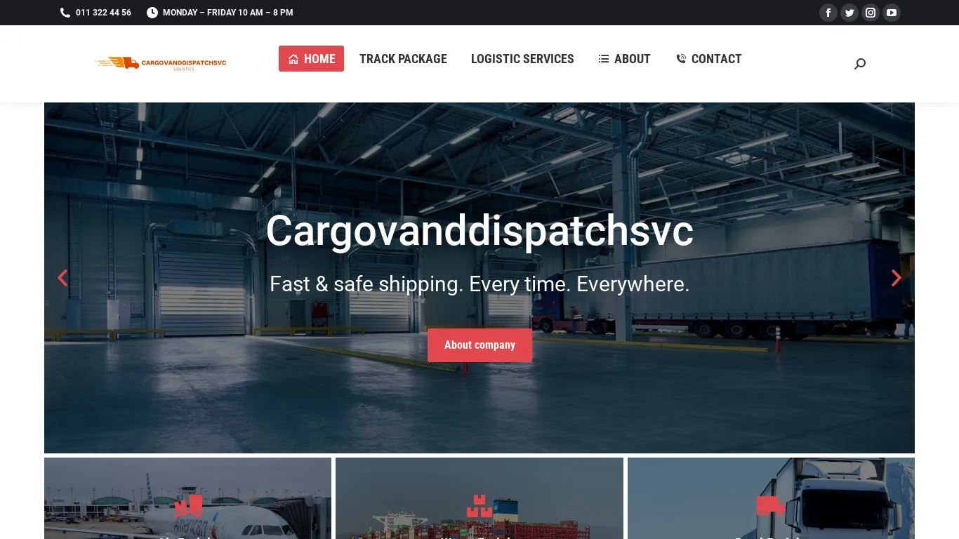is Cargovanddispatchsvc – Best Cargo Transporter legit? screenshot