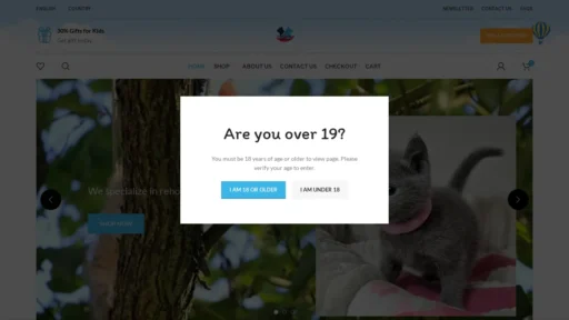 A screenshot of Carlsonskittenshome.com