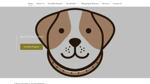A screenshot of Centralparkpuppies.co.za