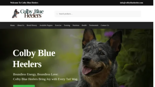 A screenshot of Colbyblueheeler.com