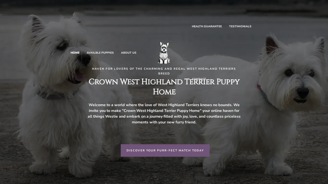 is Crown West Highland Terrier Puppy Home legit? screenshot