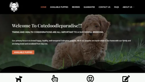 A screenshot of Cutedoodleparadise.com