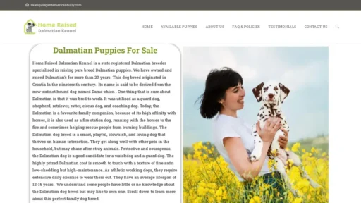 A screenshot of Elegantamericanbully.com
