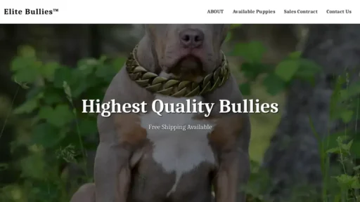A screenshot of Elitebullies.us