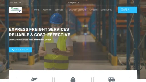 A screenshot of Express-freightsolutions.com