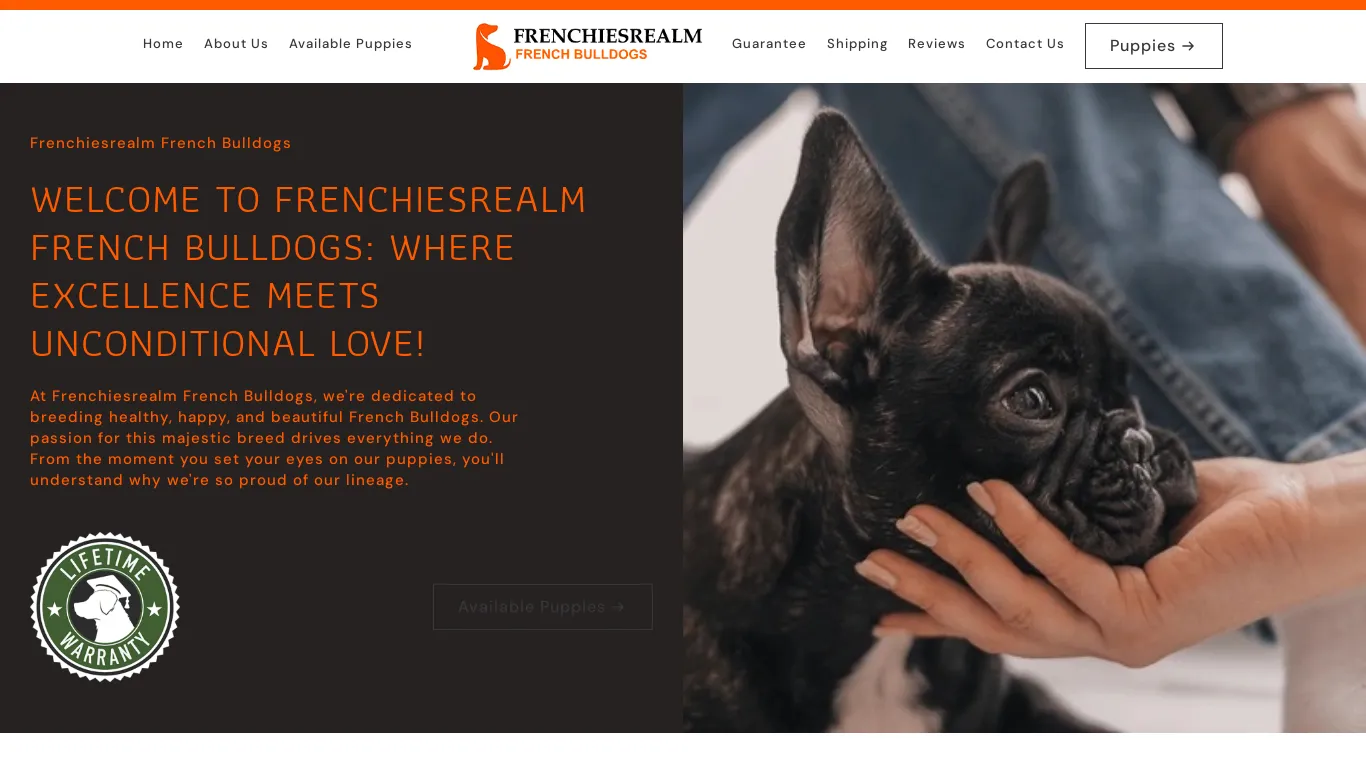 is Frenchiesrealm French Bulldogs – Healthy French bulldogs legit? screenshot
