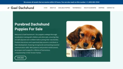 A screenshot of Gaeldachshund.com