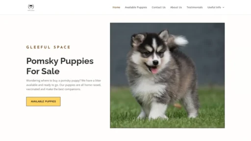 A screenshot of Gleefulspace.com
