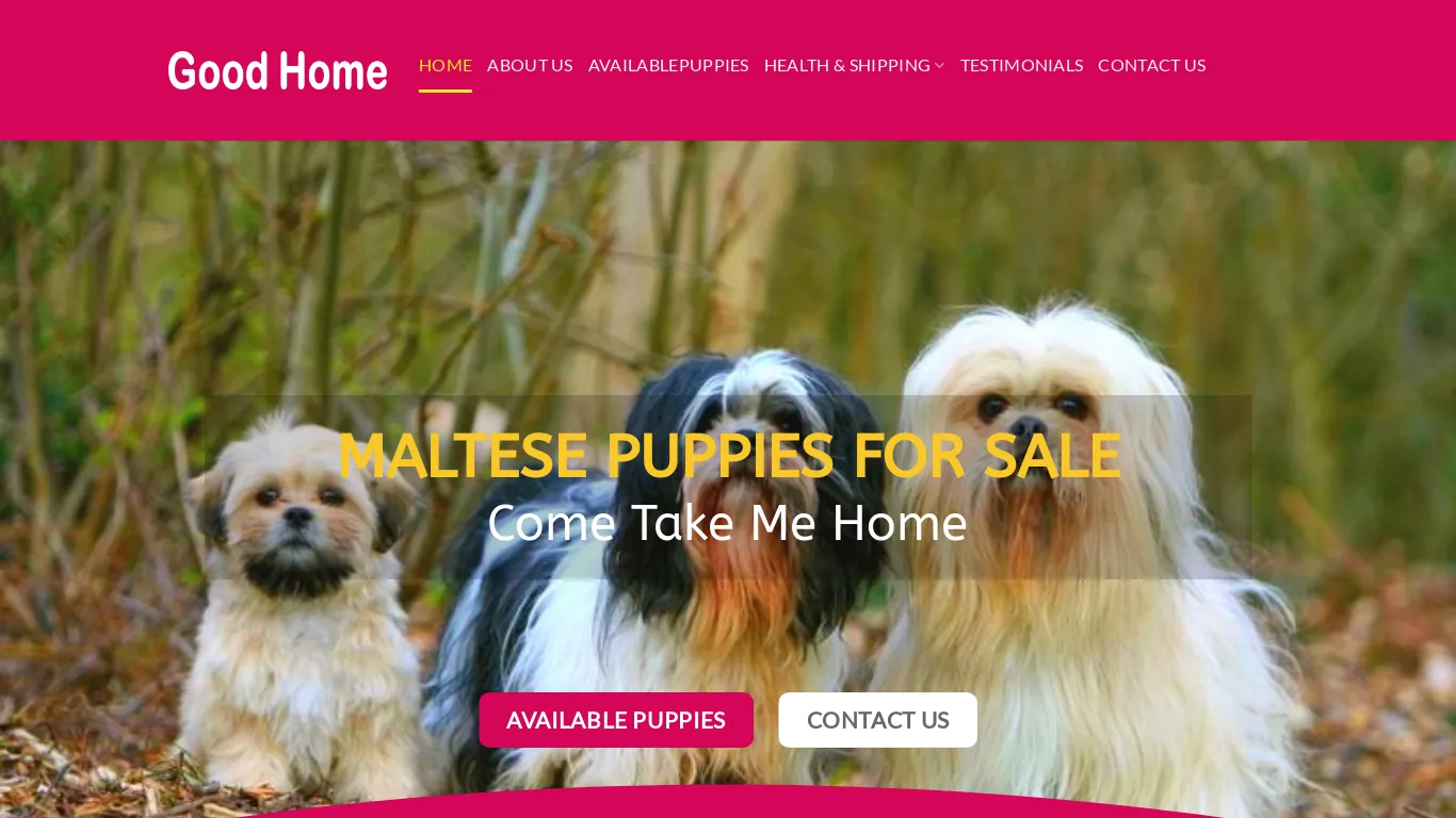 A screenshot of Goodhomemaltese.net