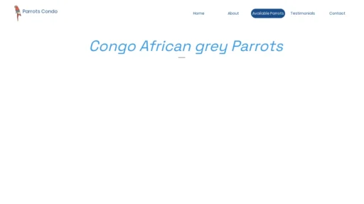 A screenshot of Greyparrotscondo.us